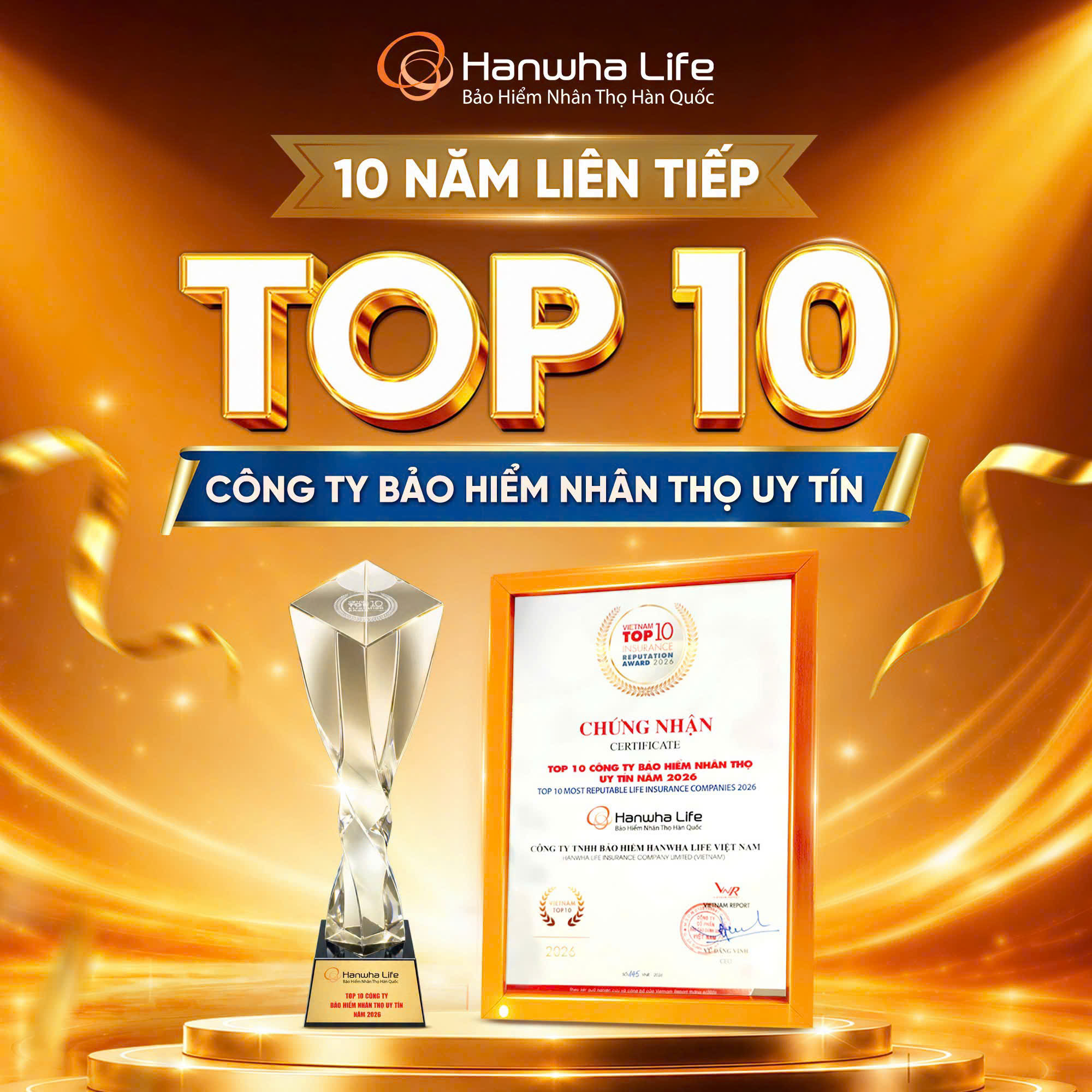 HANWHA LIFE PHÚ MỸ 1 – TUYỂN 10 TRƯỞNG PHÒNG KINH DOANH