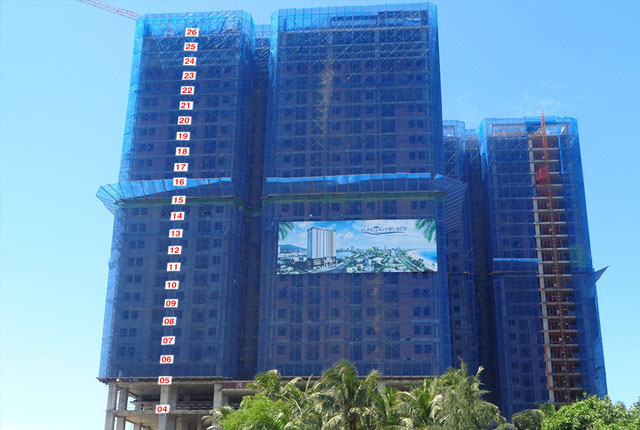 Dự án đang thi công tầng 26