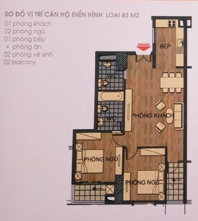 Căn hộ 83m2