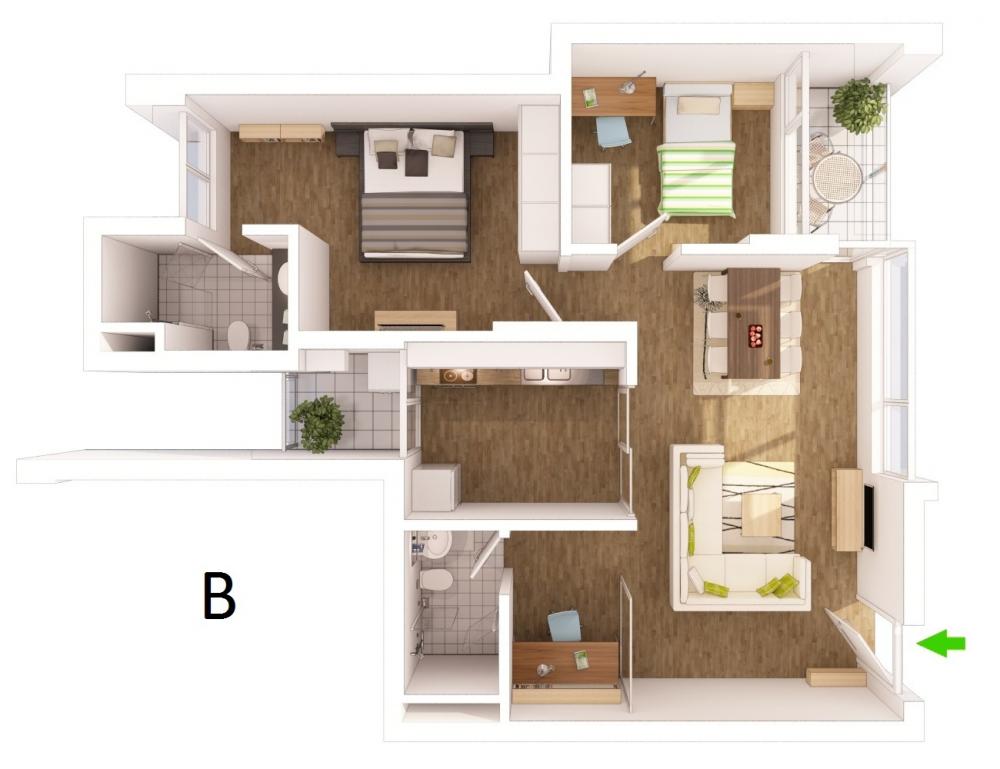 Thiết kế căn hộ B