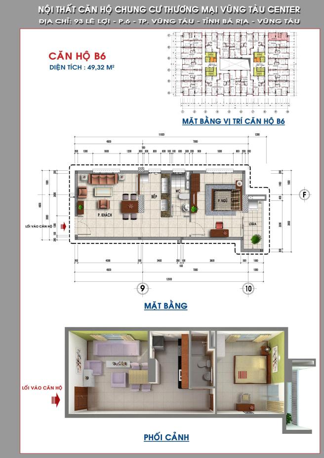 Thiết kế căn hộ B6
