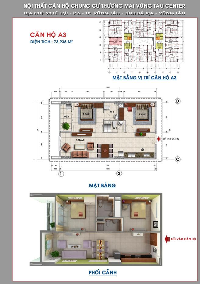 Thiết kế căn hộ A3