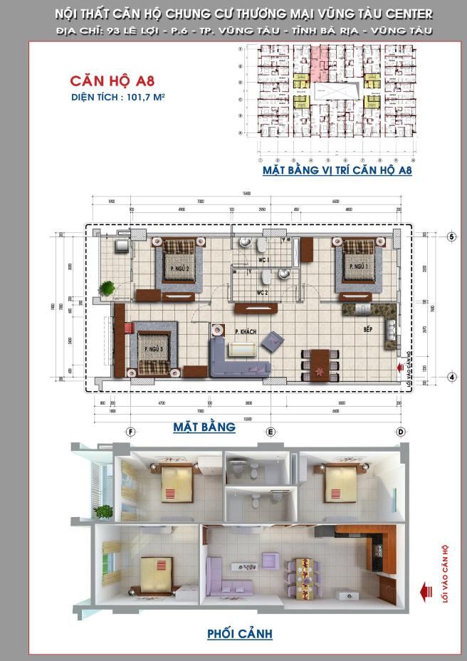 Thiết kế căn hộ A8