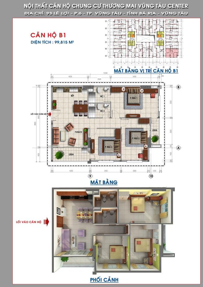 Thiết kế căn hộ B1