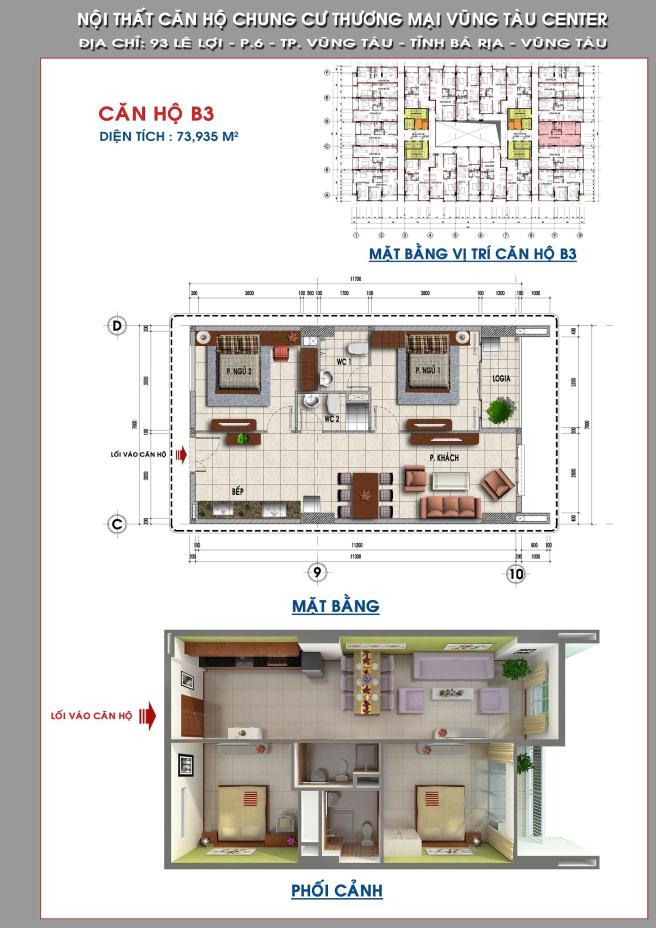 Thiết kế căn hộ B3