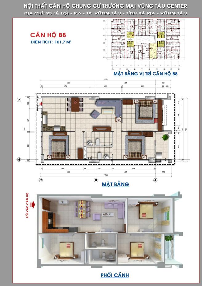 Thiết kế căn hộ B8