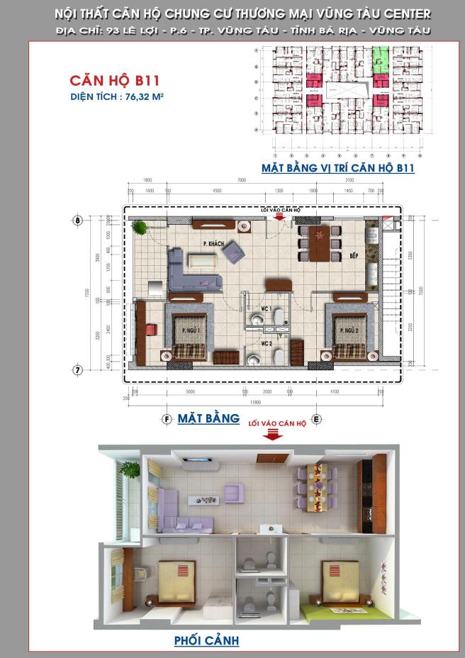 Thiết kế căn hộ B11