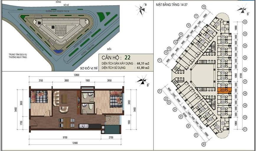 Thiết kế căn hộ 22