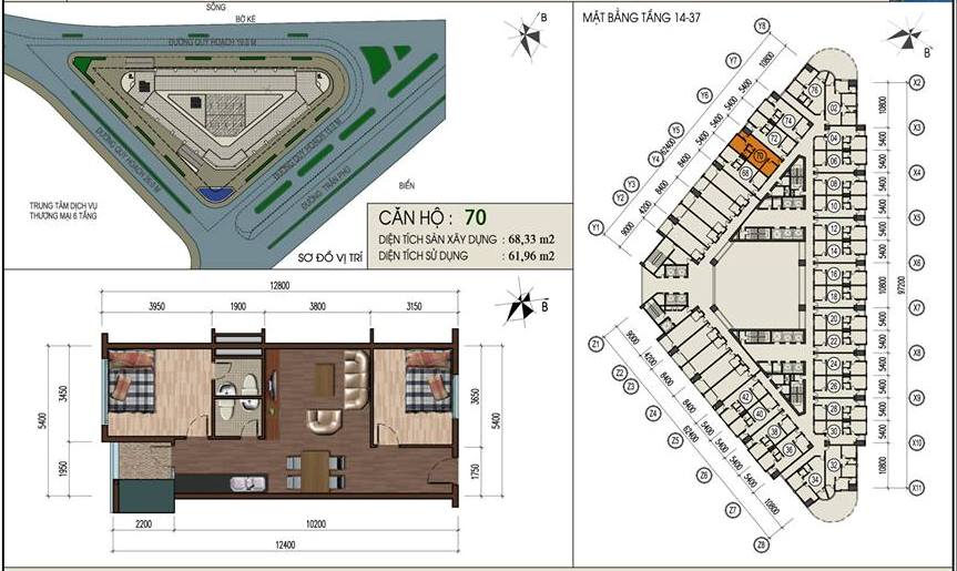 Thiết kế căn hộ 70
