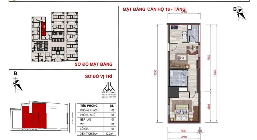 Thiết kế căn hộ 16