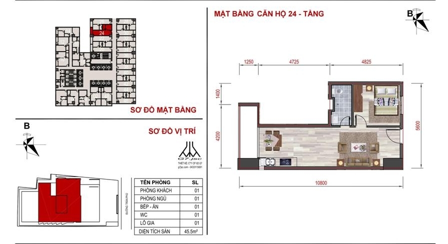 Thiết kế căn hộ 24