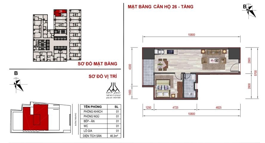 Thiết kế căn hộ 26
