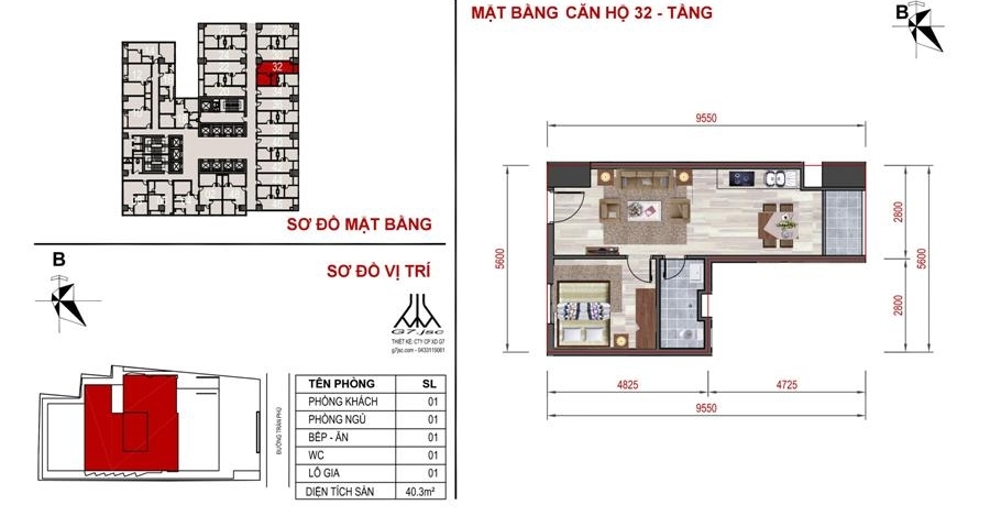Thiết kế căn hộ 32