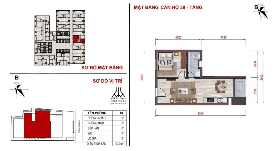 Thiết kế căn hộ 38