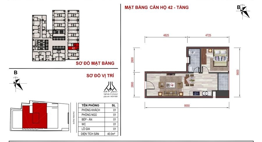 Thiết kế căn hộ 42