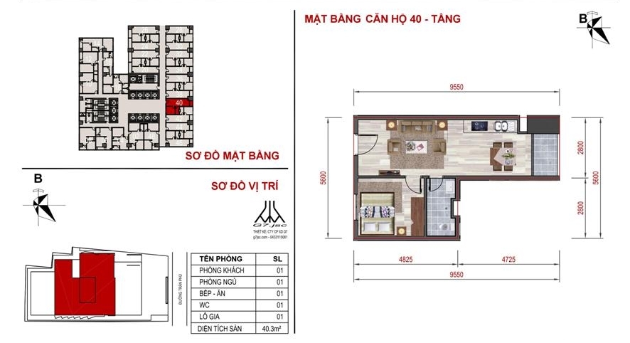 Thiết kế căn hộ 40