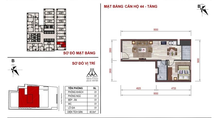 Thiết kế căn hộ 44