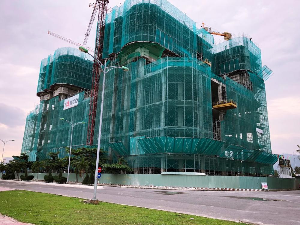 Tòa A đang thi công đến tầng 8