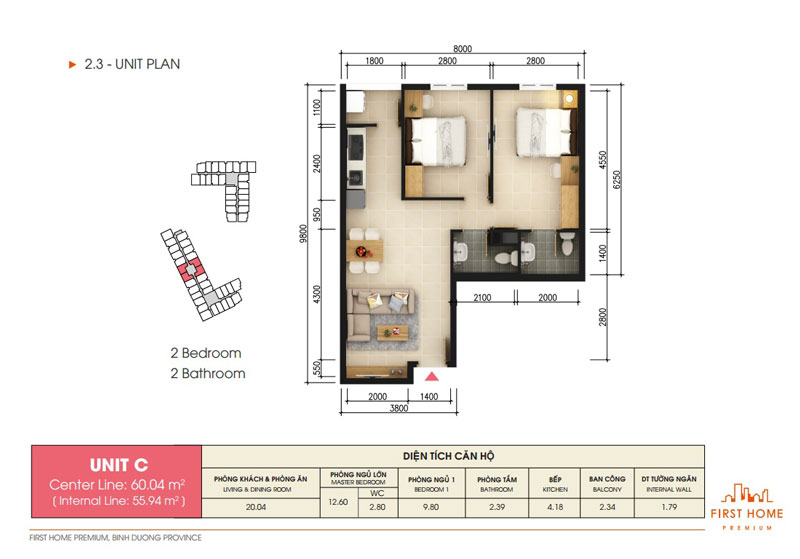 Thiết kế căn hộ C