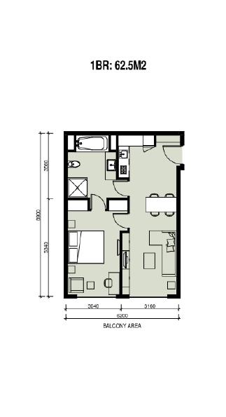 Căn hộ 1BR-S