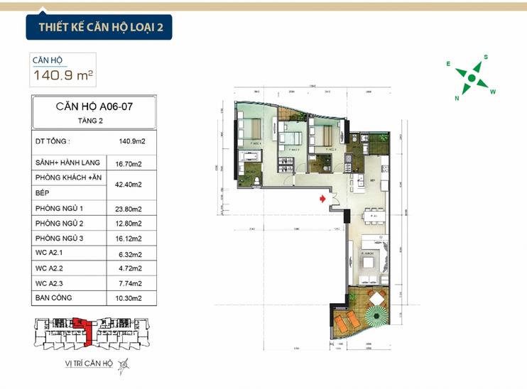 Thiết kế căn hộ A06, A07