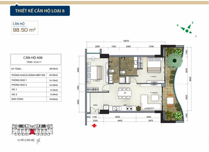 Thiết kế căn hộ A06