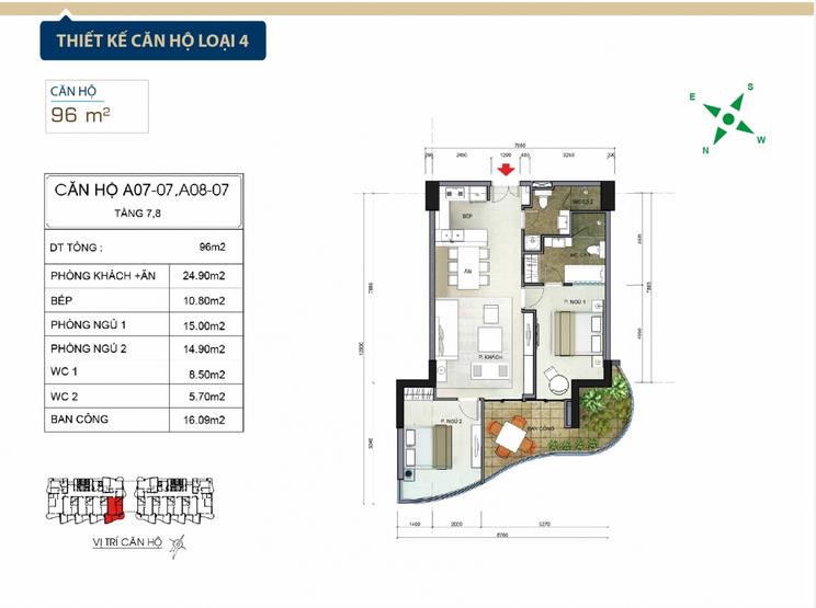 Thiết kế căn hộ A05, A08