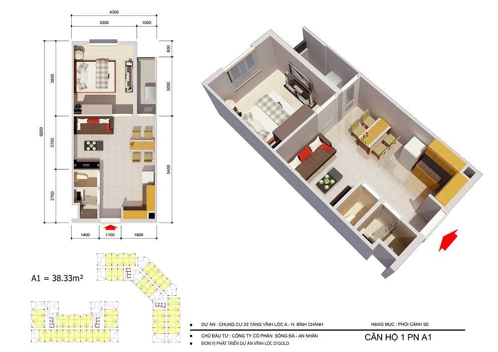 Thiết kế căn hộ A1