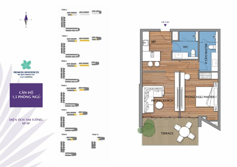 Thiết kế căn hộ 69 m2