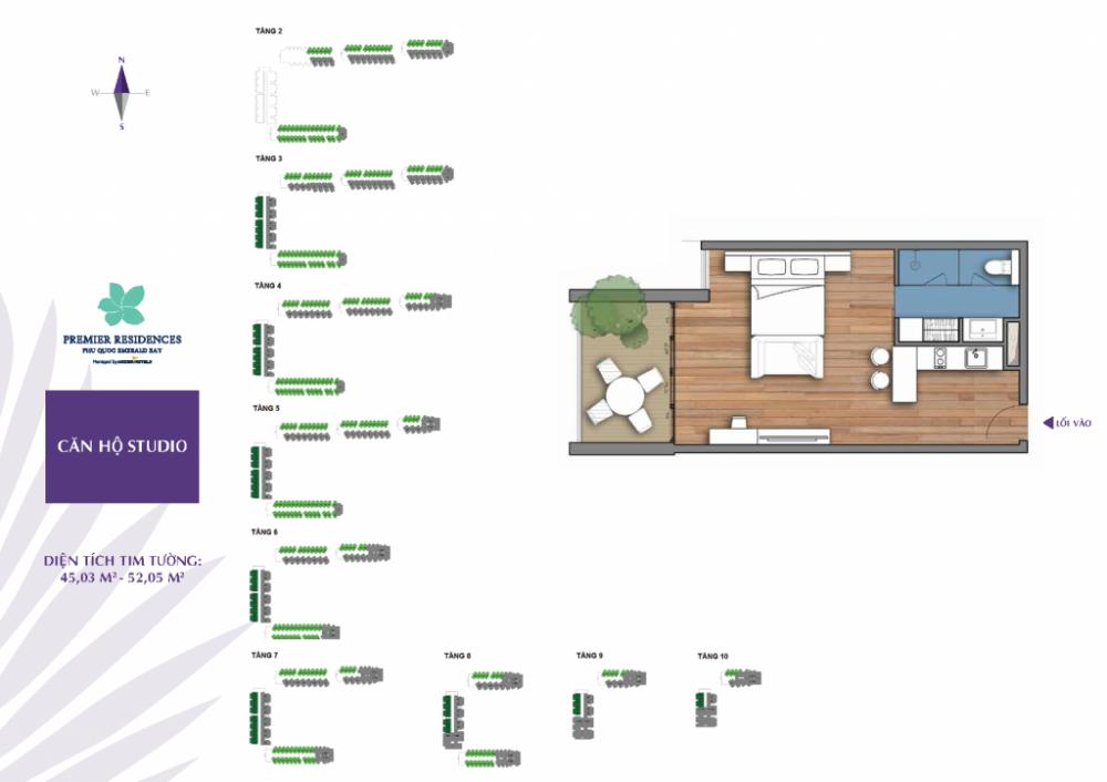 Thiết kế căn hộ 45.03 m2