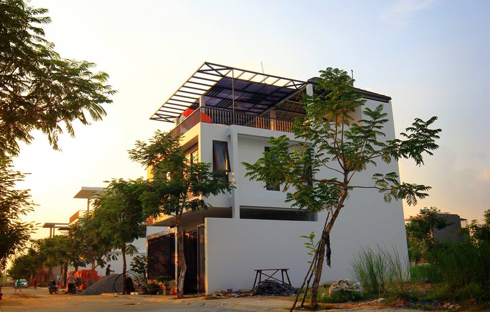 Những ngôi nhà đầu tiên tại dự án đã hoàn thiện