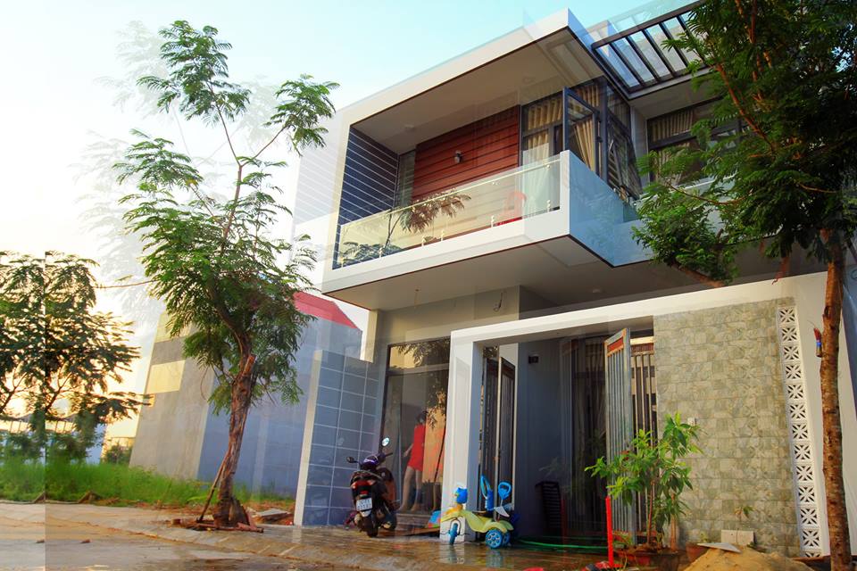 Những ngôi nhà đầu tiên tại dự án đã hoàn thiện
