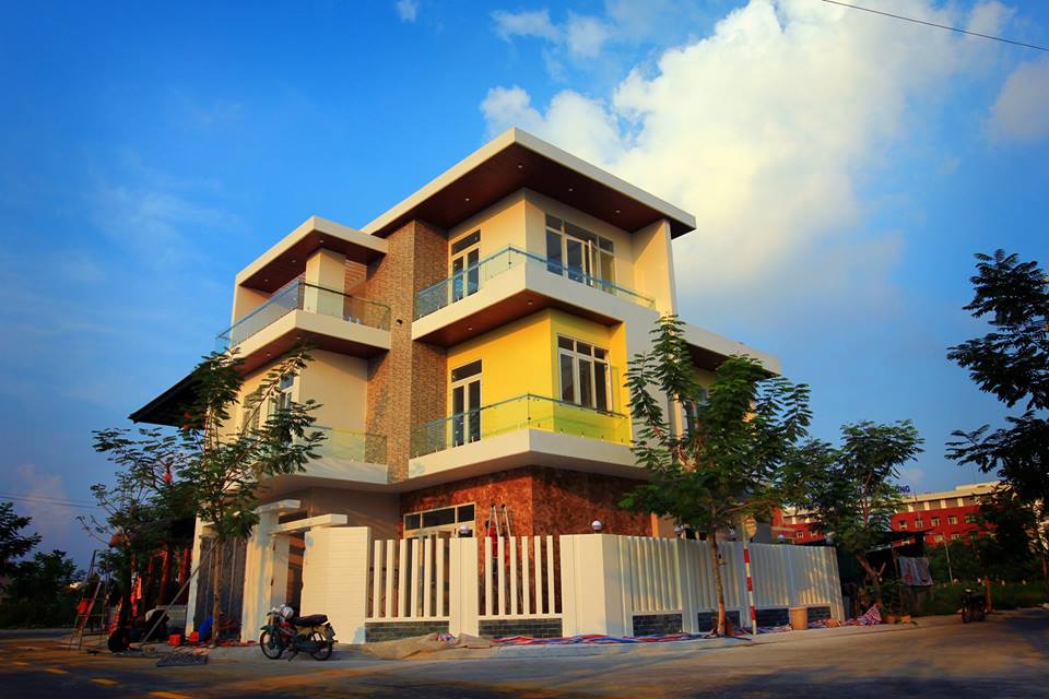 Những ngôi nhà đầu tiên tại dự án đã hoàn thiện