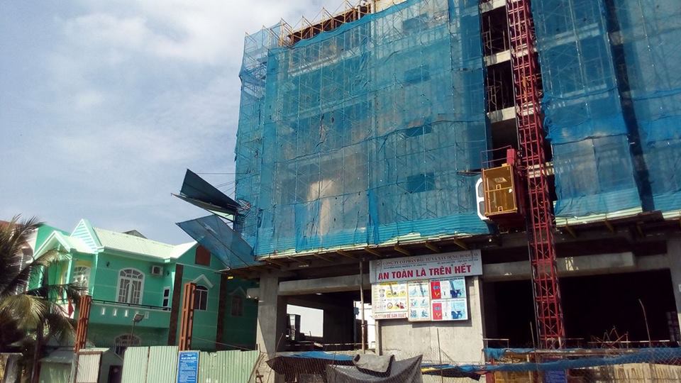 Dự án đã thi công tới tầng thứ 6