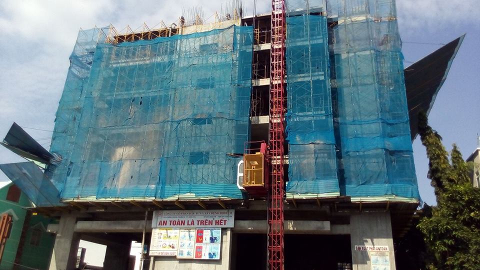 Dự án đã thi công tới tầng thứ 6