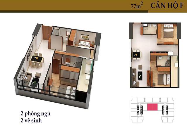 Thiết kế căn hộ F