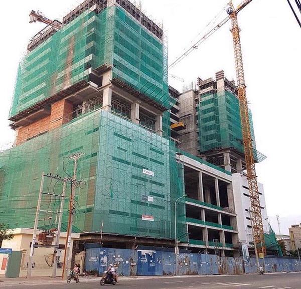 Dự án đang thi công đến tầng 19