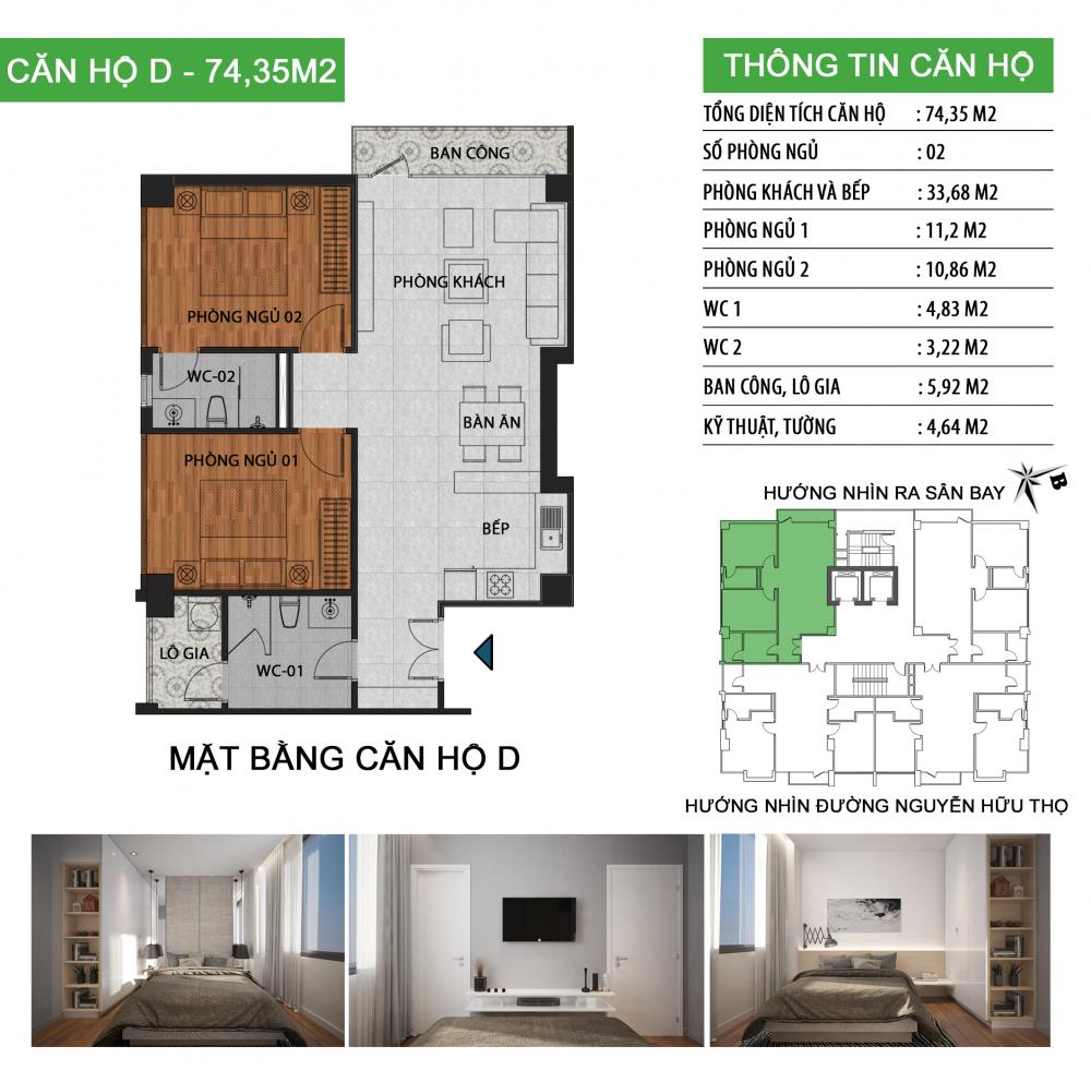 Thiết kế căn hộ D