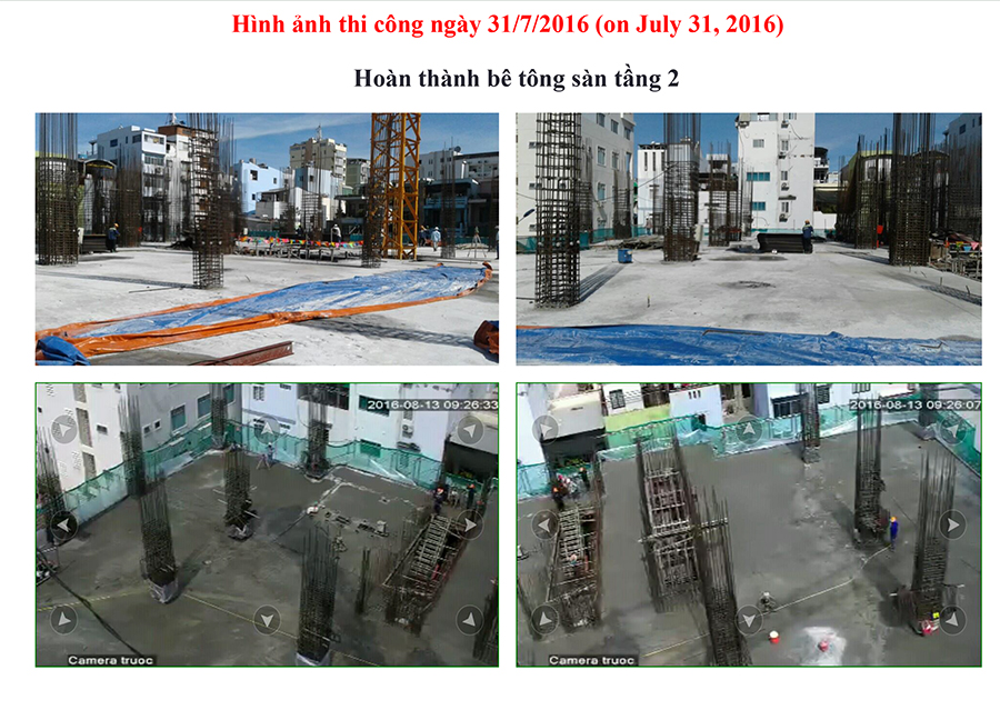 Hoàn thành bê tông sàn tầng 2 Ariyana Smart Condotel Nha Trang