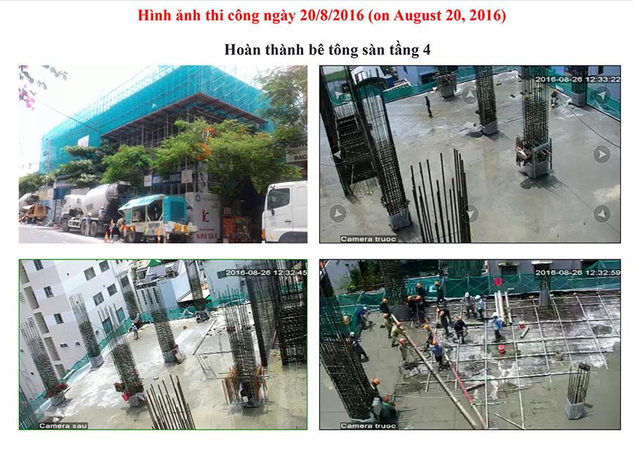 Hoàn thành bê tông sàn tầng 4 Ariyana Smart Condotel Nha Trang