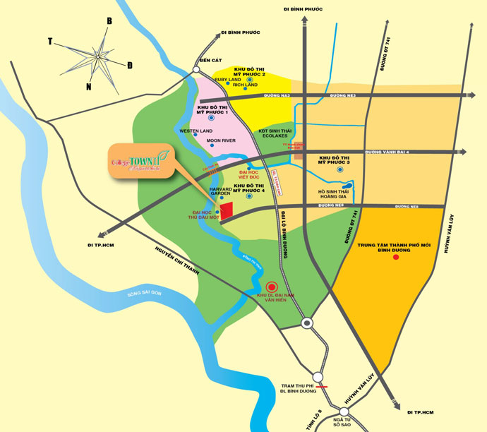 Vị trí của Phố Thương mại Tri thức College Town II Phố Thương mại Tri thức College Town II | ảnh 1