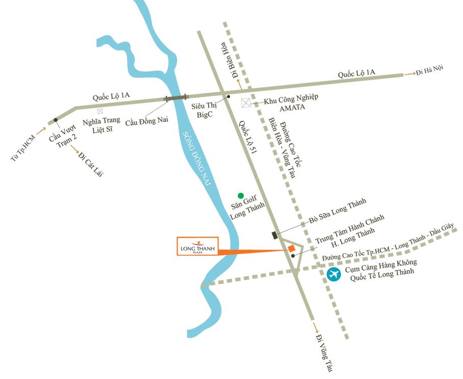 Vị trí của Long Thành Plaza Vị trí của Long Thành Plaza | 1