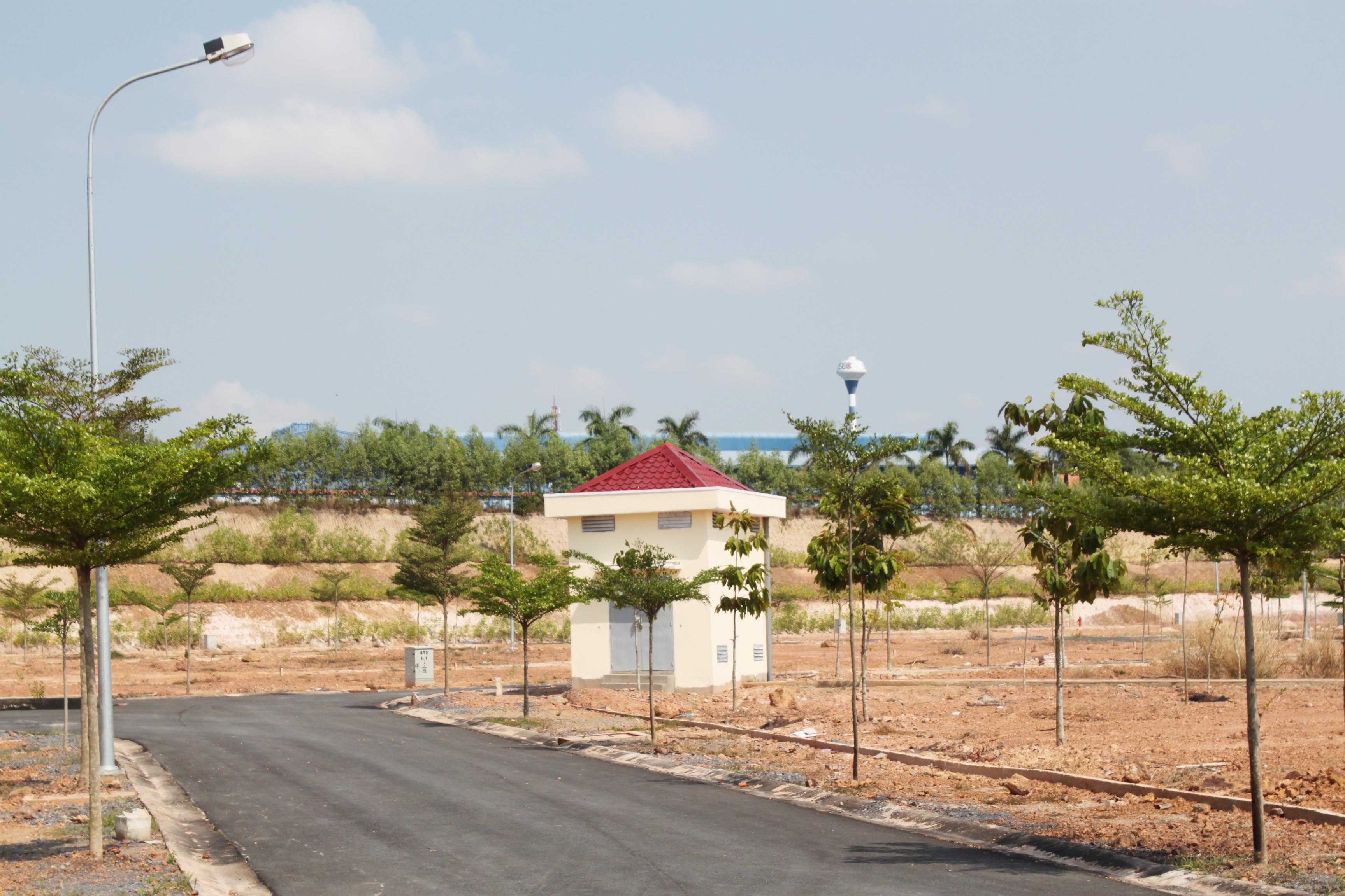 Dự án đang hoàn thiện mặt bằng