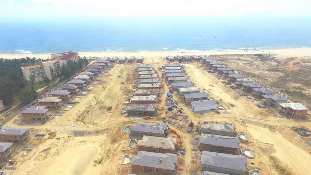 Vinpearl Đà Nẵng 2 Villas: Những căn biệt thự đã hoàn thành xong phần xây thô