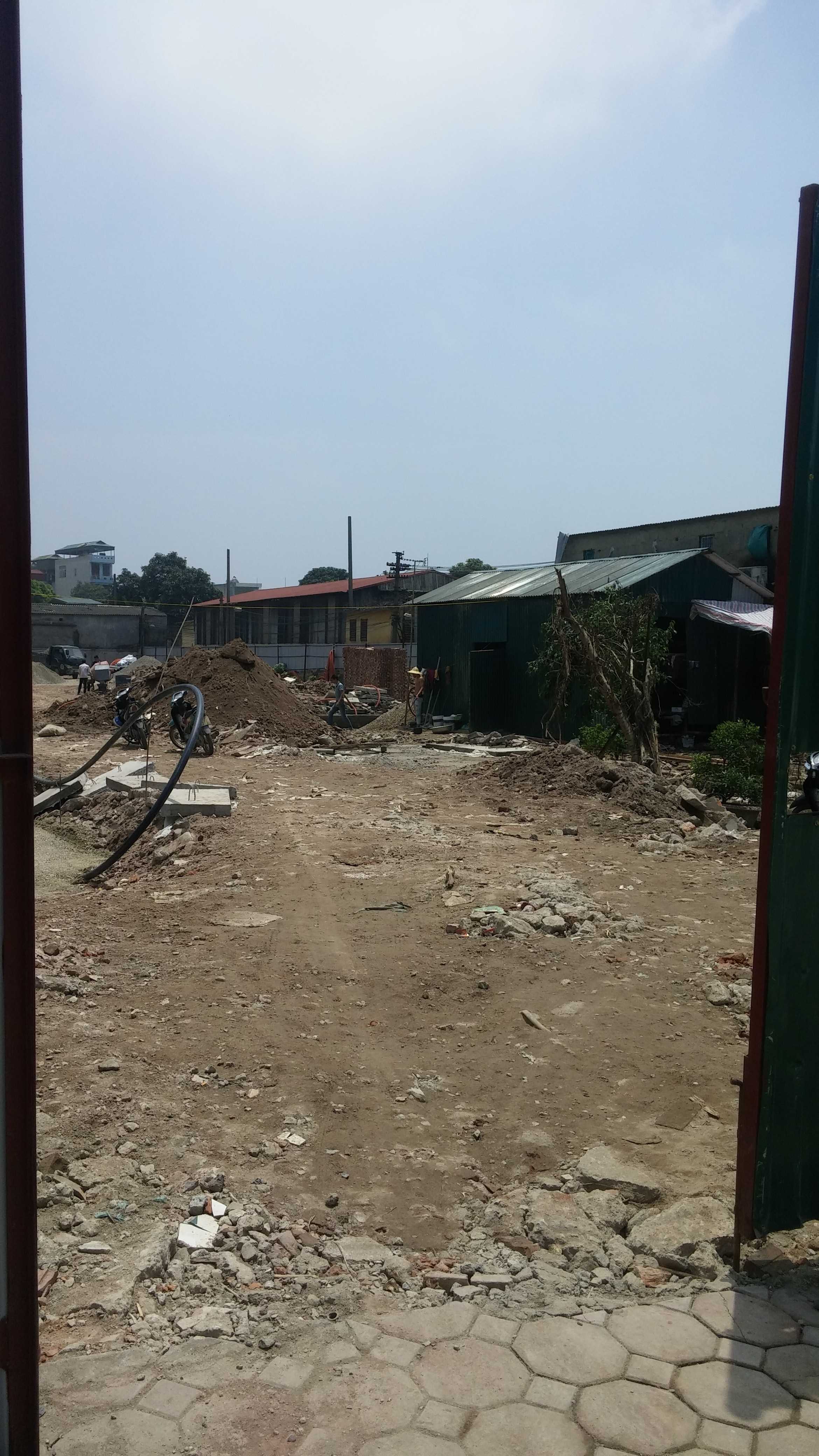 Dự án đang thi công mặt bằng