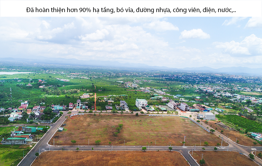 Dự án đã hoàn thiện 90% hạ tầng