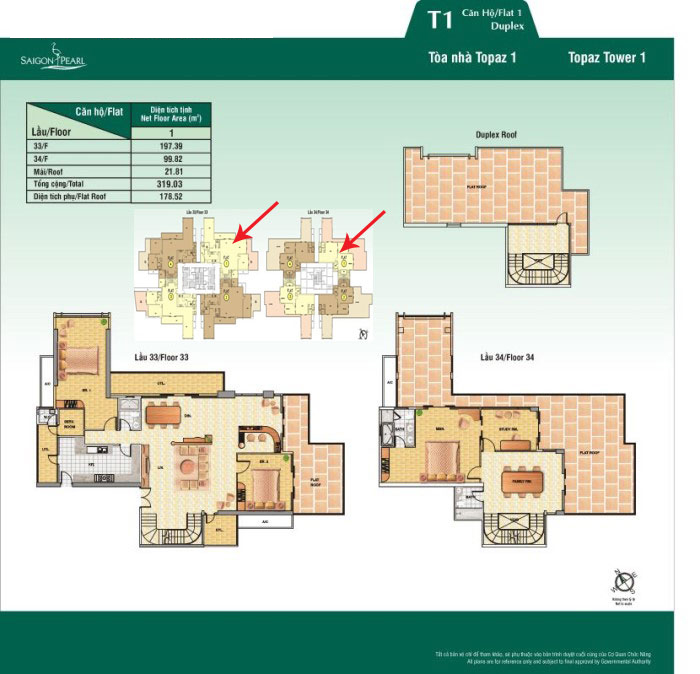Thiết kế căn hộ 01 - tầng 34