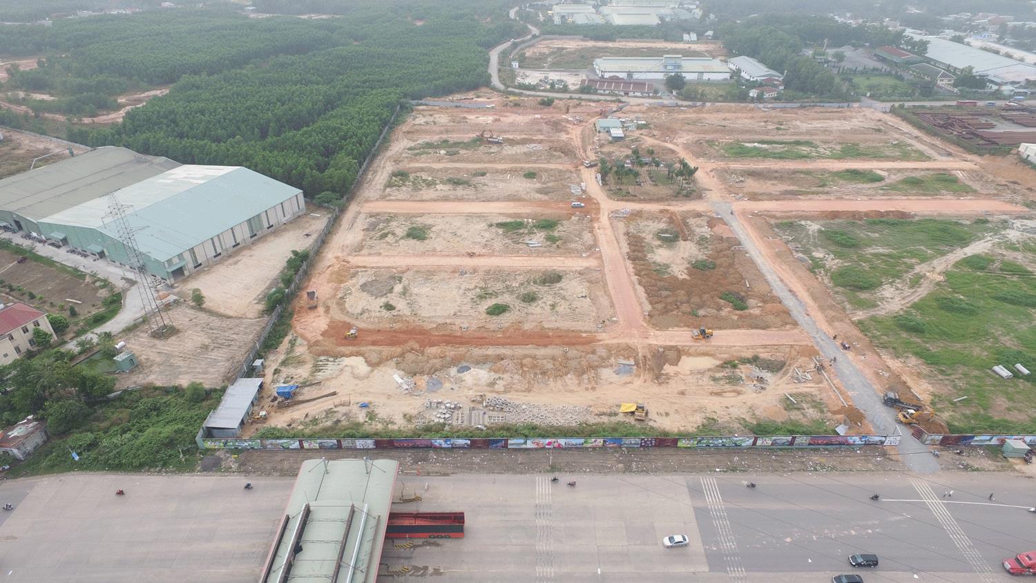 Trục chính vào khu dân cư đã rãi đá