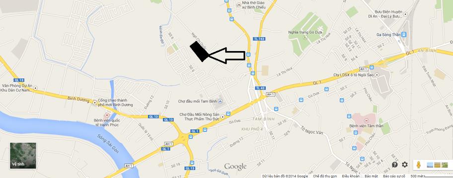 vị trí dự án