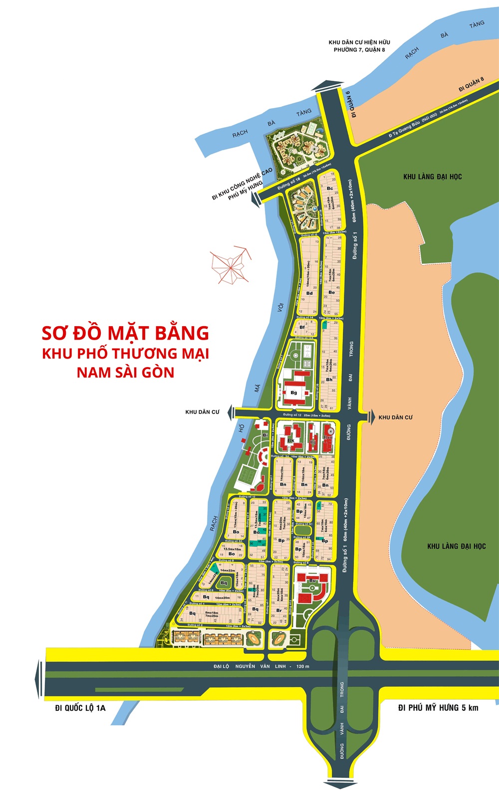 Phối cảnh dự án Khu đô thị mới 13B Conic - Nam Sài Gòn Khu đô thị mới 13B Conic - Nam Sài Gòn